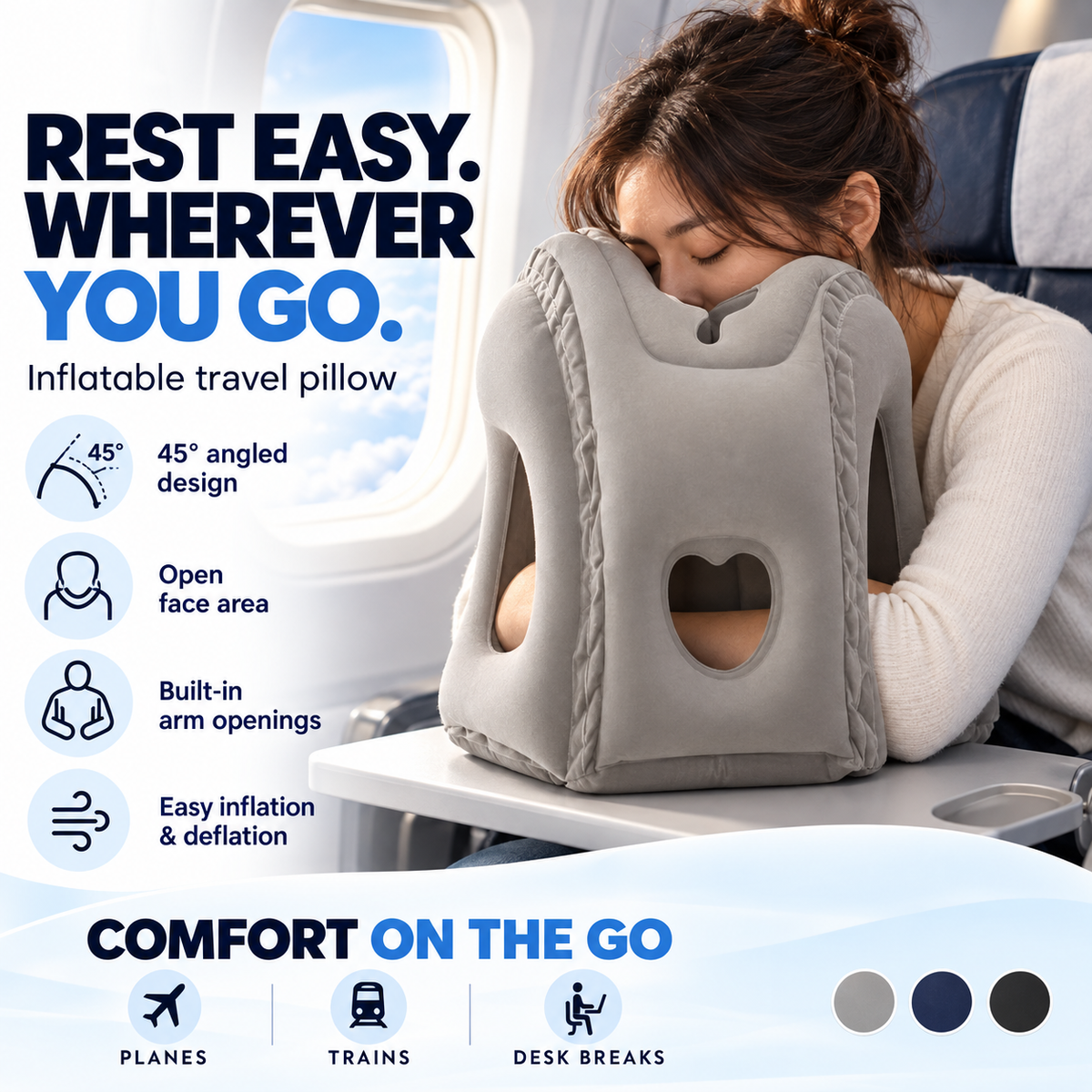 Snooza Inflatable Travel Pillow